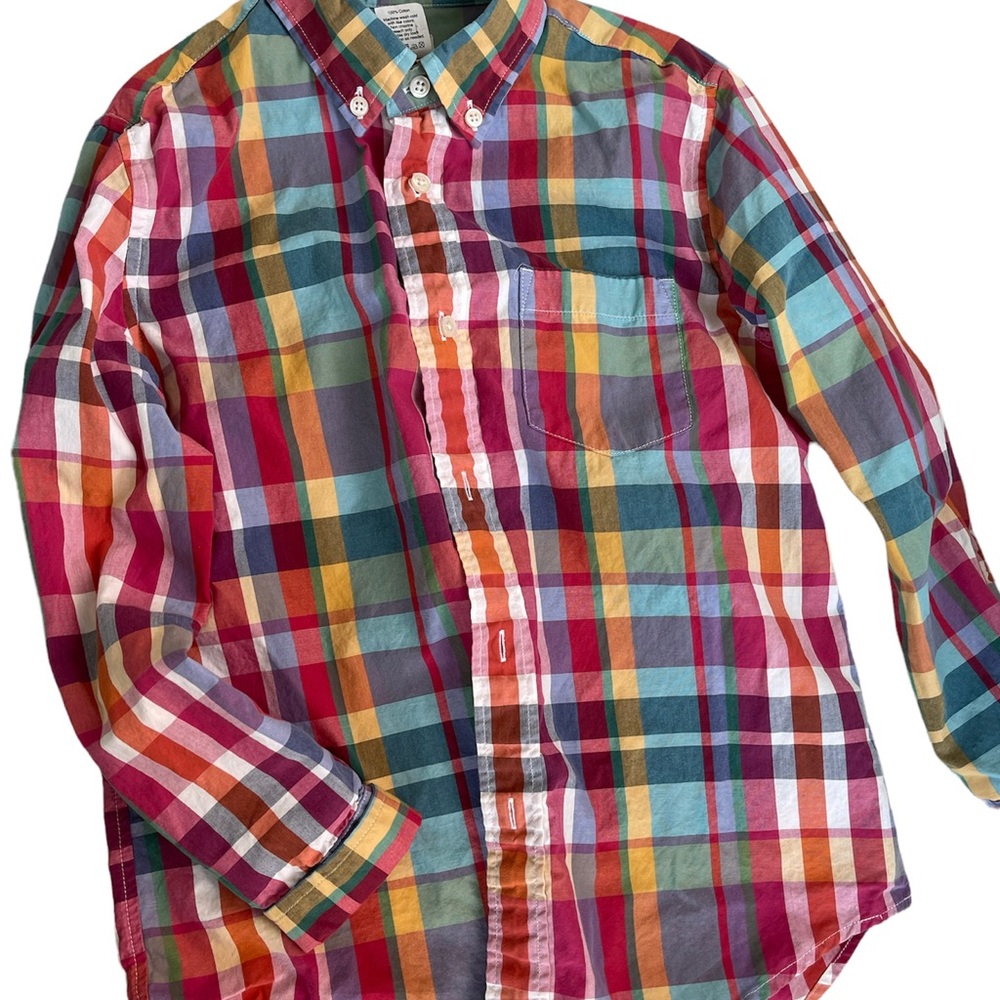 J. Crew boys size 10 checked shirt